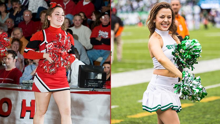 Lauren Strumpf '12, Jets cheerleader and Marist cheerleader